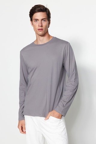 3 t-shirts Preto, branco e cinzento-claro