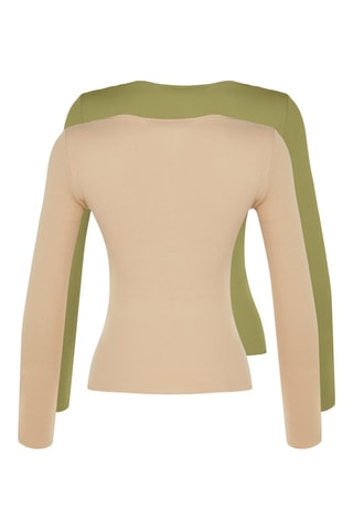 2 t-shirts - Caqui e bege