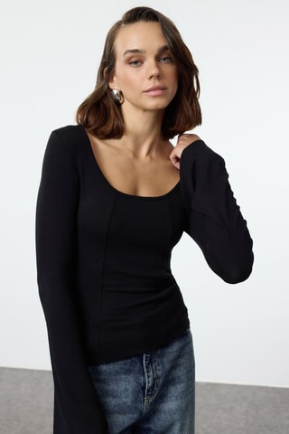 Blusa slim - Preto