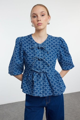 Blusa de ganga - Azul