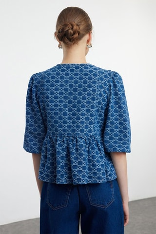 Blusa de ganga - Azul