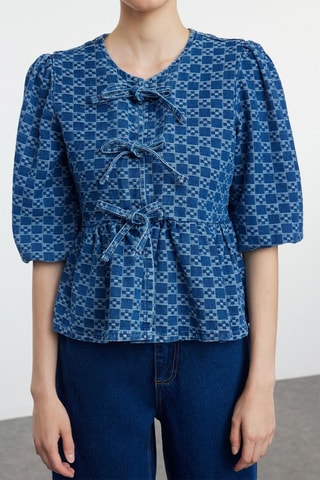 Blusa de ganga - Azul