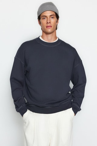 Sweat oversize - Azul-marinho