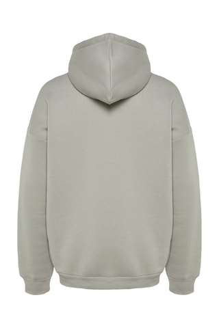 Sweat polar com capuz - Cinzento-claro