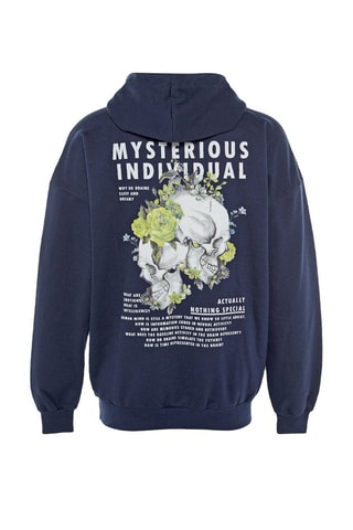 Sweat com capuz - Azul