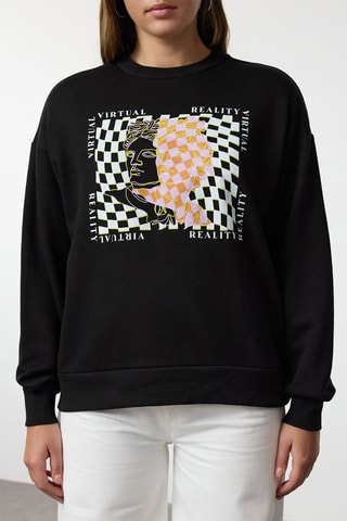 Sweat regular - Azul-marinho