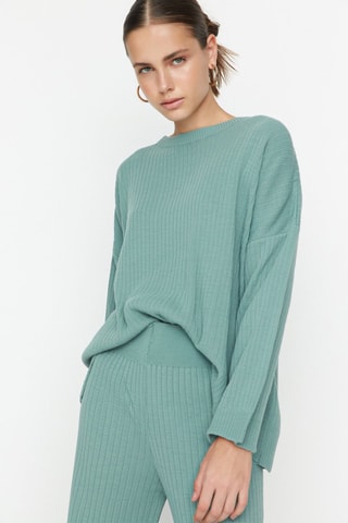 Camisola e calças - Menta