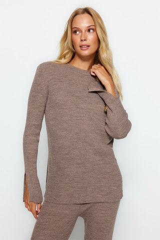 Camisola e calças - Bege