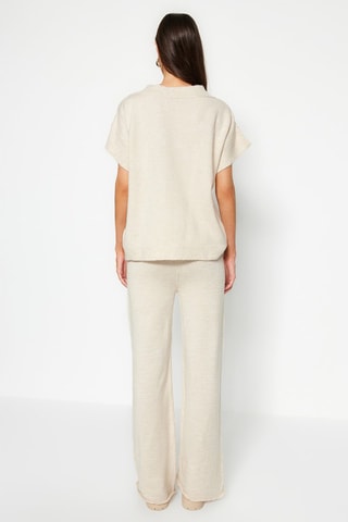 Camisola e calças - Cru