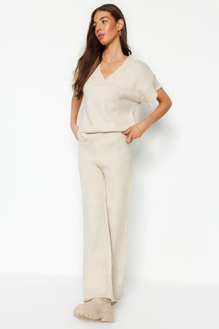 Camisola e calças - Cru