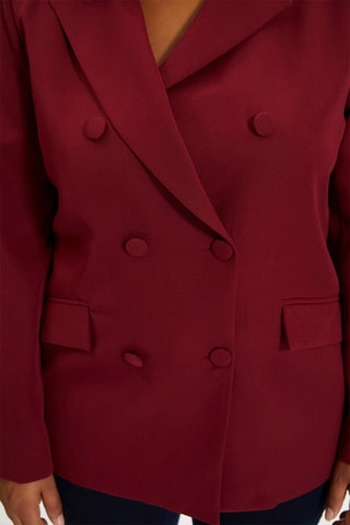 Blazer regular - Bordô