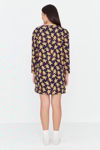 Vestido trapézio - Azul-marinho