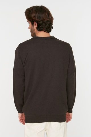 Casaco de malha slim - Castanho