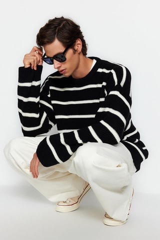 Camisola oversize - Preto