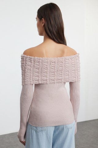 Camisola slim - Rosa-maquilhagem