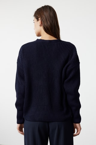 Casaco oversize - Azul-marinho