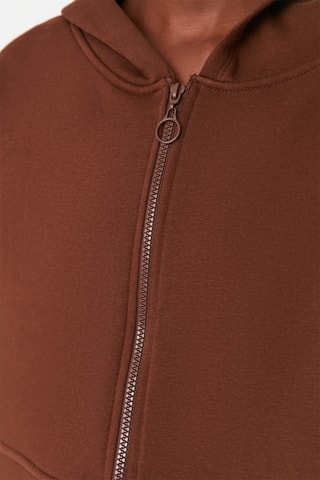 Camisola com capuz - Castanho