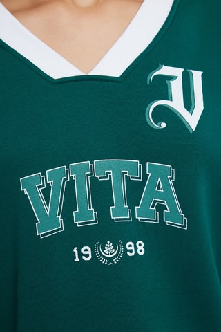 Camisola oversize - Verde-esmeralda