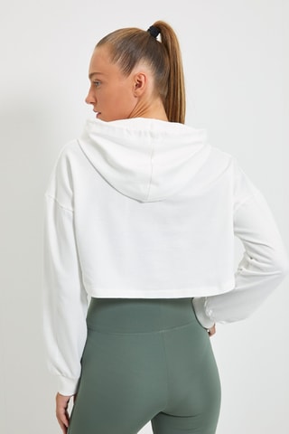 Sweat com capuz - Cru