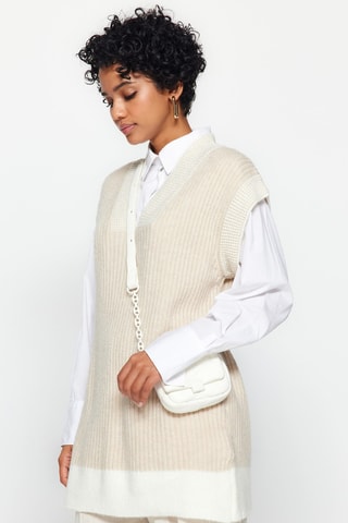 Casaco de malha - Bege