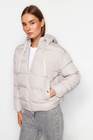 Blusão com capuz - Bege