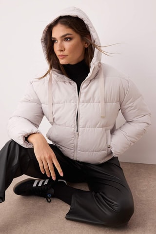 Blusão com capuz - Bege