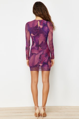 Vestido justo - Violeta