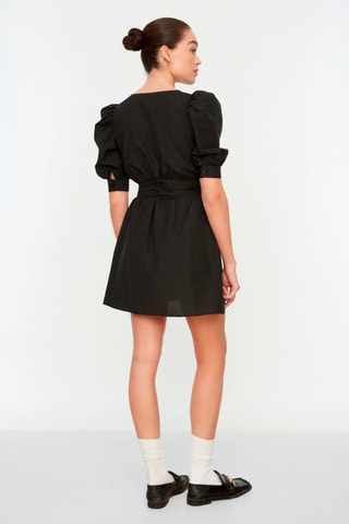 Vestido traçado - Preto