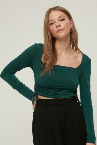 Top - Verde-esmeralda