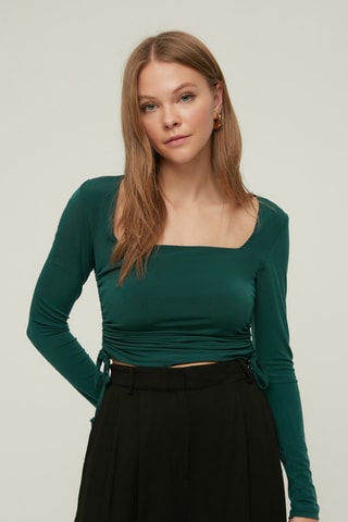 Top - Verde-esmeralda