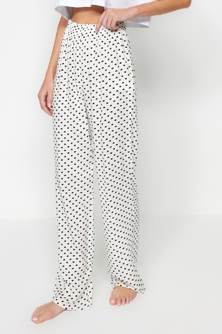 Calças wide legs - Castanho