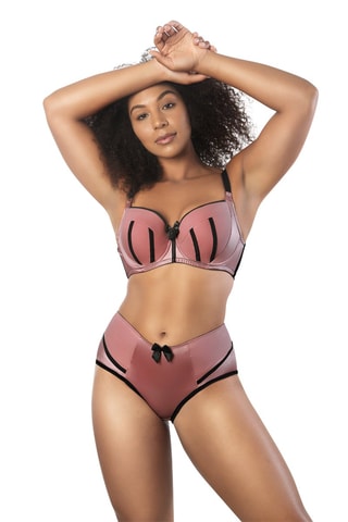 Soutien-gorge ampliforme Charlotte - 
Doré rose et noir