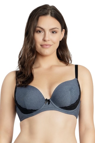 Soutien-gorge ampliforme Casey - Gris et noir