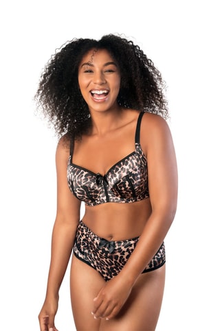 Soutien-gorge ampliforme Charlotte  -  Noir et marron