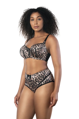 Soutien-gorge ampliforme Charlotte  -  Noir et marron