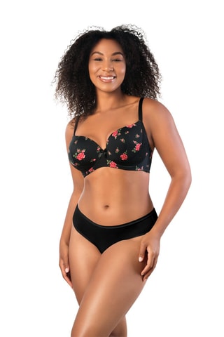 Soutien-gorge ampliforme Casey - Noir et rose