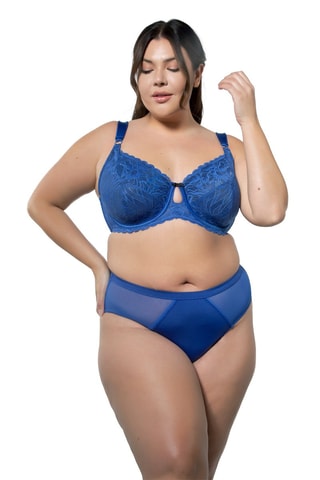 Soutien-gorge en dentelle Charlotte - Bleu