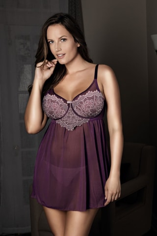 Nuisette ampliforme Lulu - Violet