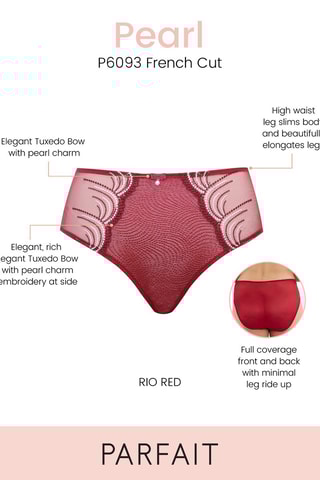 Culotte taille haute Pearl - Rouge