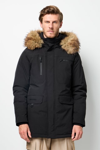 Anorak con capucha  - Negro