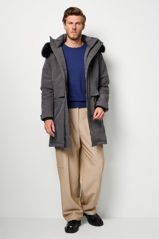 Anorak con capucha  - Gris oscuro