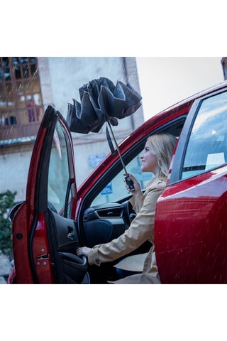 Ombrello con chiusura a rovescio - Nero e grigio