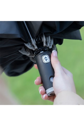 Ombrello con chiusura a rovescio - Nero e grigio