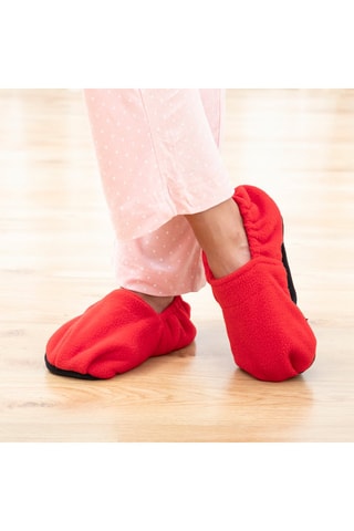 Pantofole effetto termico - Rosso