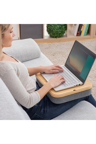 Tavolo per PC con vassoio portaoggetti