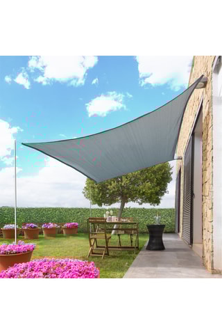 Tenda a vela rettangolare - 2 x 3 m - Grigio