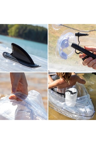 Kayak hinchable con accesorios - 312 cm - 2 personas