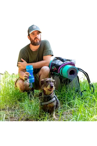 Cantimplora 2 en 1 para mascotas - 300 y 200 ml