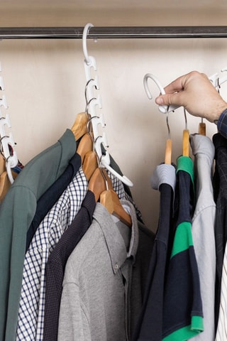 8 organizer per grucce - Bianco