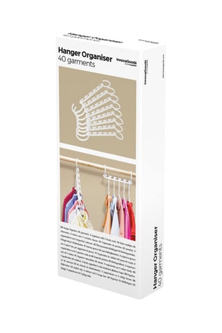 8 organizer per grucce - Bianco